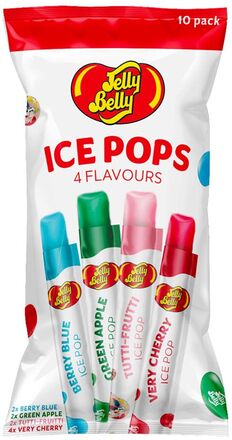 Jelly Belly Freeze Pops Isglass - 10-pack