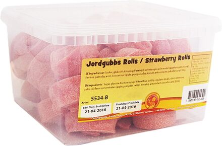 Jordgubbsrolls Storpack - 3 kg