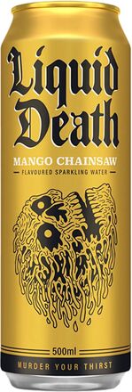 Liquid Death Sparkling Water Mango Chainsaw - 500 ml