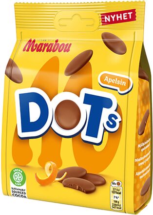 Marabou Dots Apelsin - 120 gram