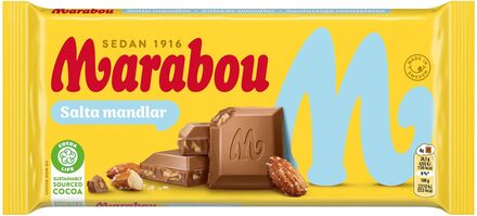 Marabou Salta Mandlar Chokladkaka - 200 gram
