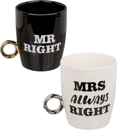 Muggar Mr Right & Mrs Always Right - 2-pack