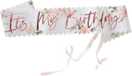 Ordensband It´s My Birthday Blommor