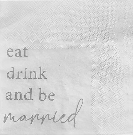 Servetter Eat Drink And Be Married - 16-pack