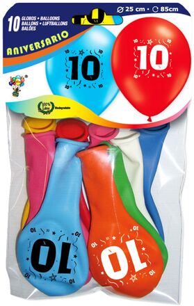 Sifferballong Latex 10 - 10-pack