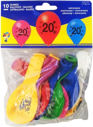 Sifferballong Latex 20 - 10-pack