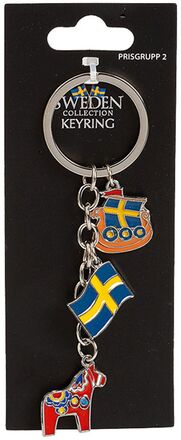 Souvenir Nyckelring Sweden Dalahäst