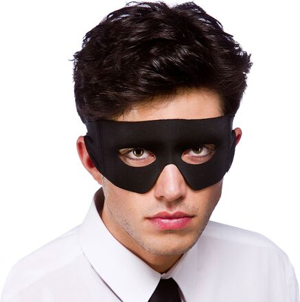 Superhjälte Svart Ögonmask - One size
