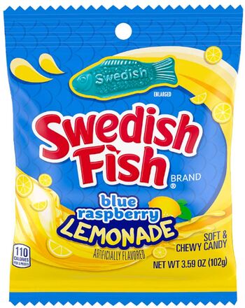 Swedish Fish Blue Raspberry Lemonade - 102 gram