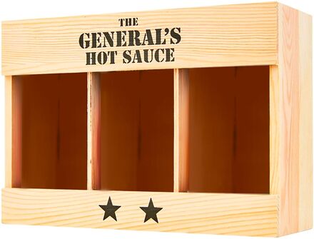 The General's Hot Sauce - Trälåda