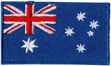 Tygmärke Flagga Australien