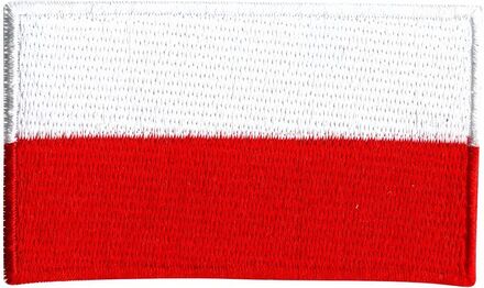 Tygmärke Flagga Polen/Indonesien/Monaco