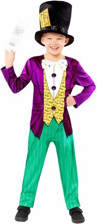 Willy Wonka Jumpsuit Barn Maskeraddräkt - Small