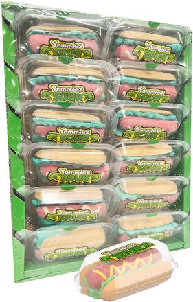 Yammiez Mallow Sour Hot Dog Storpack - 12-pack