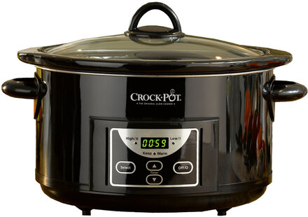 Crock-Pot - Slowcooker m/timer 4,7L svart