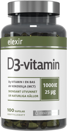 Elexir Pharma | D3-vitamin 1000IE