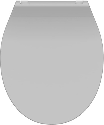 SCHÜTTE Toalettsete duroplast myk lukkefunksjon SLIM GREY grå