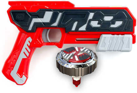 Silverlit Blaster Single Shot con Spinner Mad Firestorm Rosso