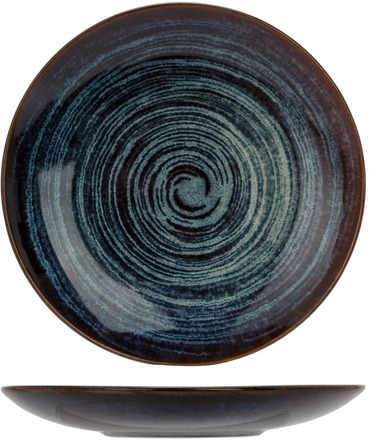 Cosy & Trendy Assiett med ringar Atlantis 6 st Ø21,5 cm blå