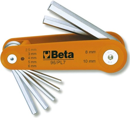 Beta Tools Insexnycklar 96/PL7 krom