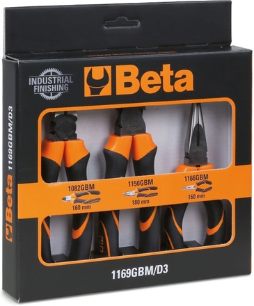 Beta Tools Tångsats 3 delar 1169GBM/D3 med skänklar i bimaterial