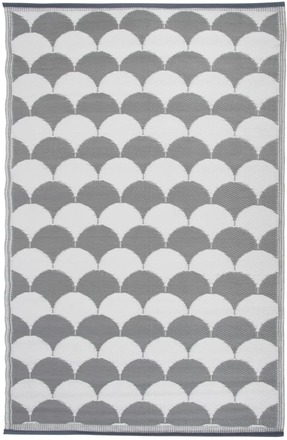 Esschert Design Uteteppe 180x121 cm grå og hvit OC24