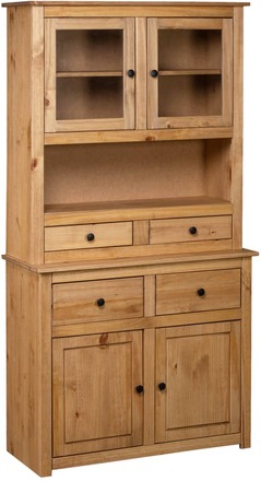 vidaXL Highboard 93x40,5x180 cm heltre furu Panama Range