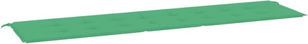 vidaXL Cuscino per Panca Verde 200x50x3 cm in Tessuto Oxford