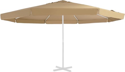 vidaXL Reservtyg för parasoll taupe 500 cm