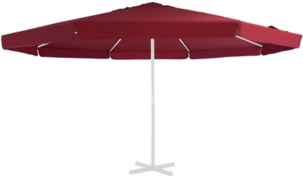 vidaXL Reservtyg för parasoll vinröd 500 cm