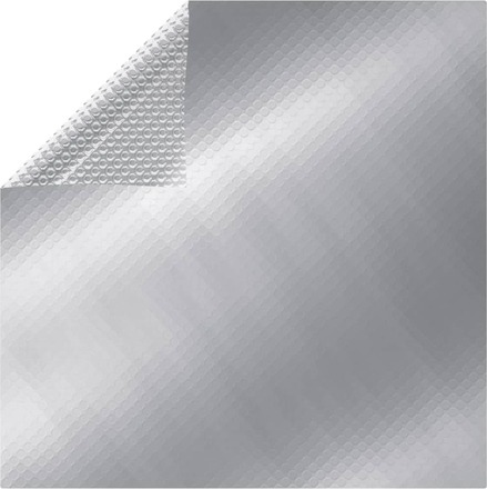 vidaXL Copertura per Piscina Argento 975x488 cm in PE