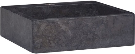 vidaXL Handfat svart 40x40x12 cm marmor