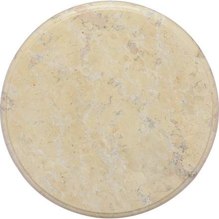 vidaXL Bordsskiva gräddvit Ø40x2,5 cm marmor