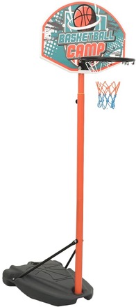 vidaXL Flyttbar basketkorg justerbar 180-230 cm