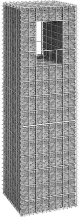 vidaXL Gabionkorg stolpform 40x40x140 cm järn