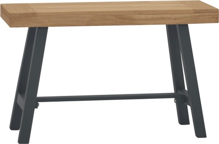 vidaXL Bänk 80 cm massiv teak