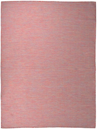 vidaXL Utendørs flatvevd teppe 120x170 cm rød