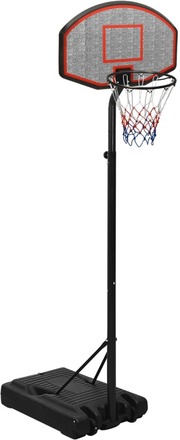vidaXL Basketkorg med stativ svart 237-307 cm polyeten