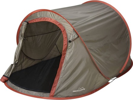 Redcliffs Pop-up tält för 1-2 personer 220x120x95 cm brun