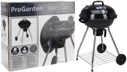 ProGarden Grill på hjul 47 cm svart