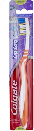 Colgate Zigzag Tandbørste - Medium - Orange