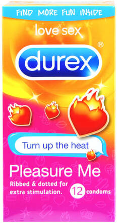 Durex Kondomer Turn Up The Heat Pleasure Me 12 stk.
