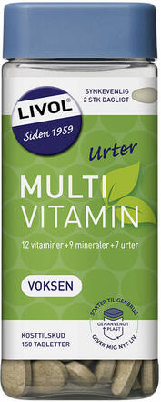 Livol Multi Vitamin Urter 150 stk.
