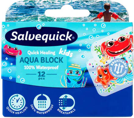 Salvequick Vandfast Børneplaster 12 stk.