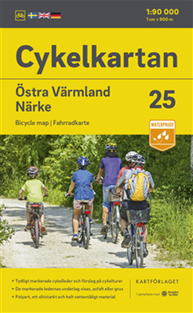 Cykelkartan Blad 25 Östra Värmland/Närke 2023-2025