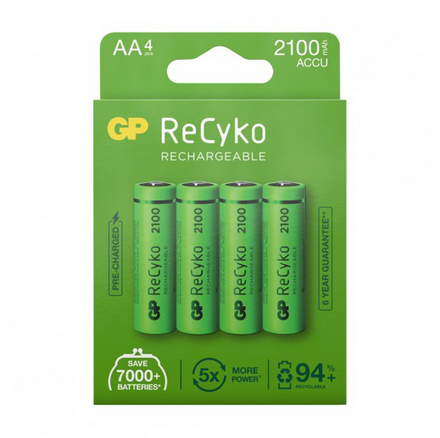 BATTERI RECYKO AA 2100 MAH GP