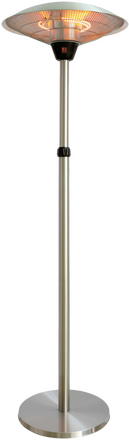Terrassvärmare Golvmodell 2100W Silver 160-205 cm Rund HORTUS