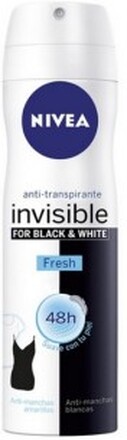 Spray Deodorant Black & White Invisible Fresh Nivea (200 ml)