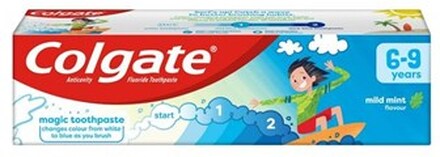 Colgate Kids Natural Tandpasta til Børn - Mild Mint - 6-9 år - 75 ml