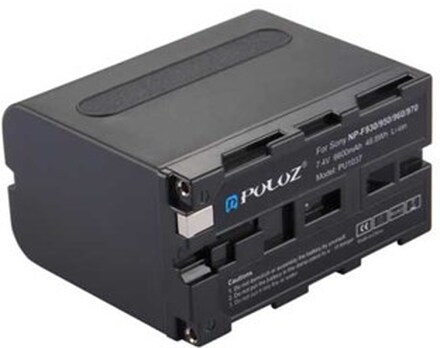 PULUZ® NP-F930 / 950 / 960 / 970 Batteri 6600 mAh til Sony